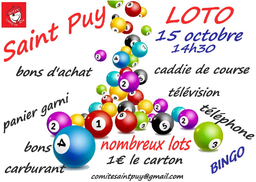 Loto Bingo à la Salle des Fêtes - Mairie de Saint Puy